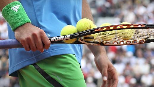 tennis rackets and tennis balls
