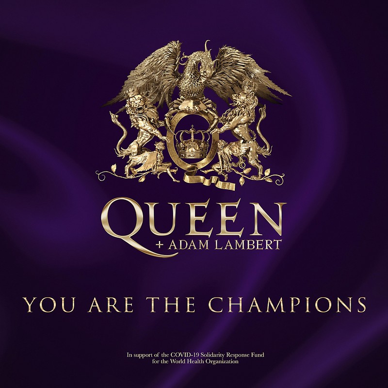 Cover der Single „You are the Champions“ von Queen
