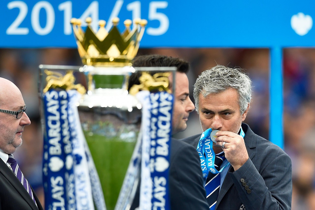 Jose Mourinho (allenatore del Chelsea) prima della Premier League Championship Cup 2015