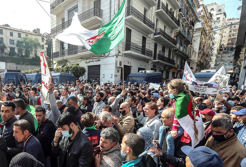 Demonstranten in Algier