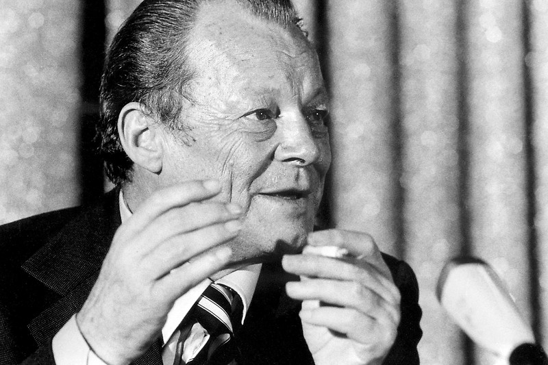 ehemaliger deutsche Bundeskanzler Willy Brandt 1977
