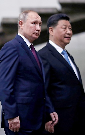 Russlands Präsident Vladimir Putin und Chinas Präsident Xi Jinping