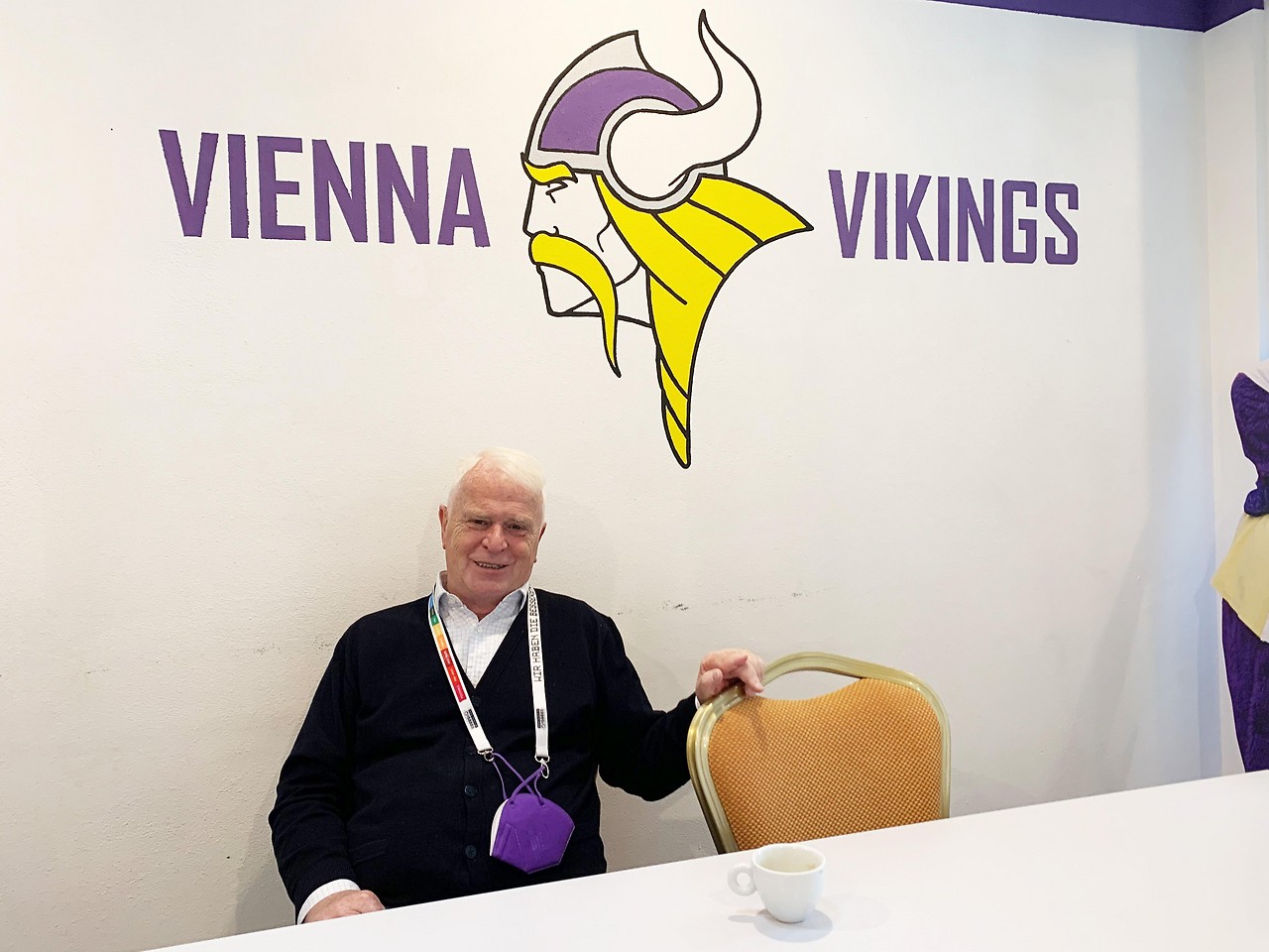 Karl Wurm, President of the Vikings in Vienna