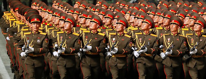 Militärparade in Pyongyang