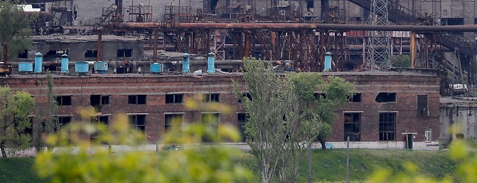 Asow-Stahlwerk in Mariupol