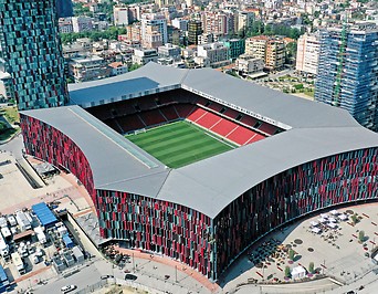Air Albania Stadion in der albanischen Hauptstadt Tirana