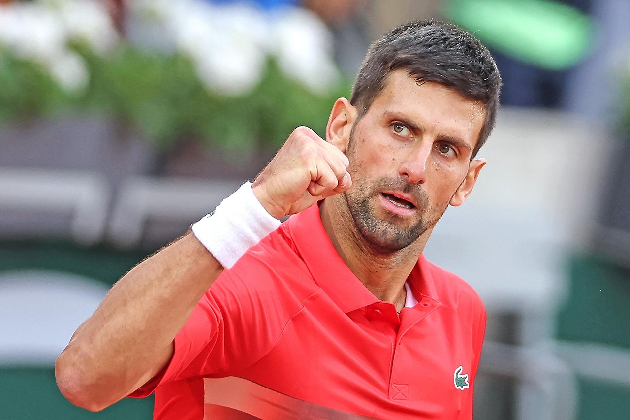 Jubel des serbischen Tennisprofis Novak Djokovic