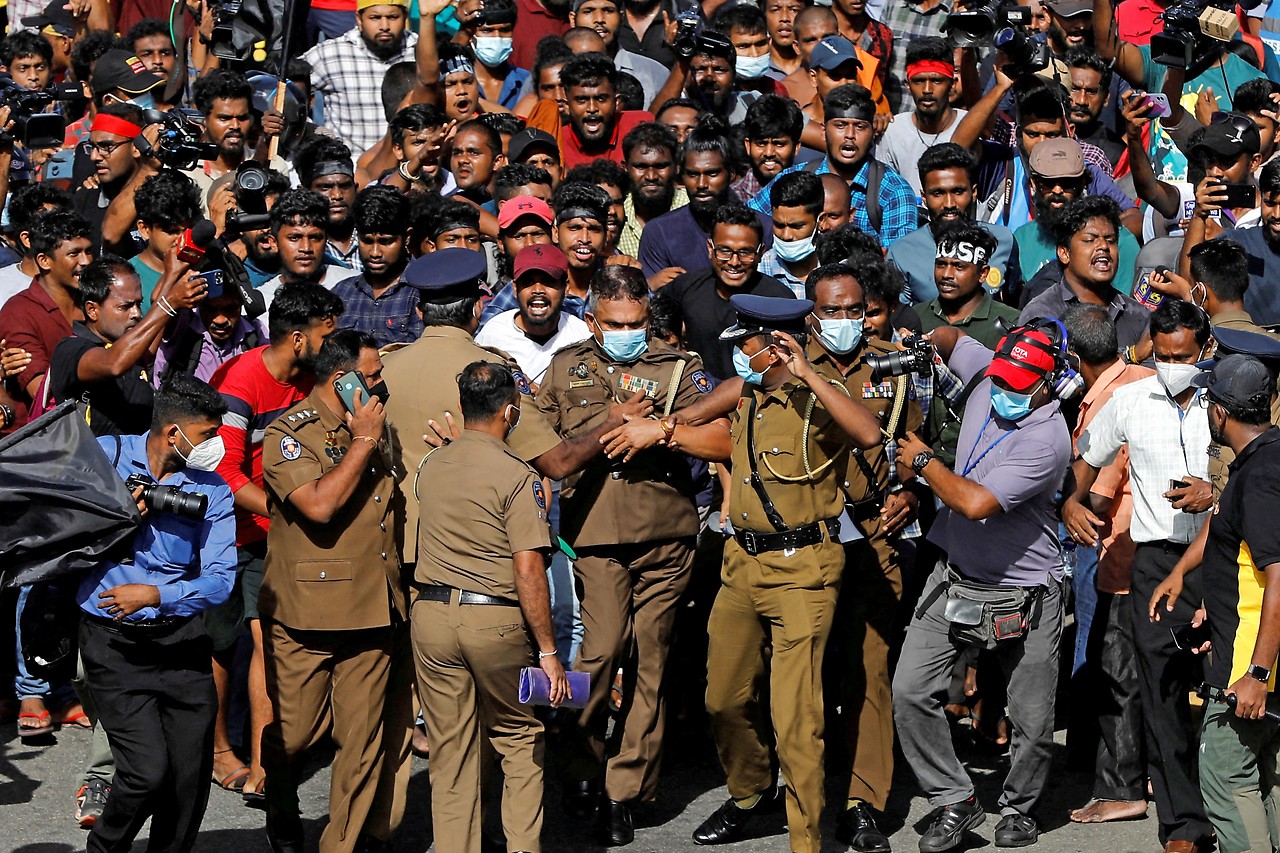 Proteste in Colombo