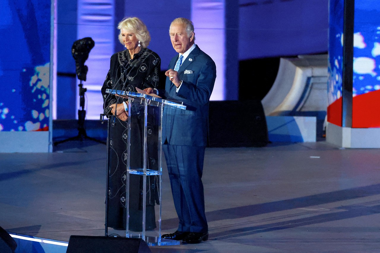 Prince Charles and Camilla at the Queen's Jubilee concert in London