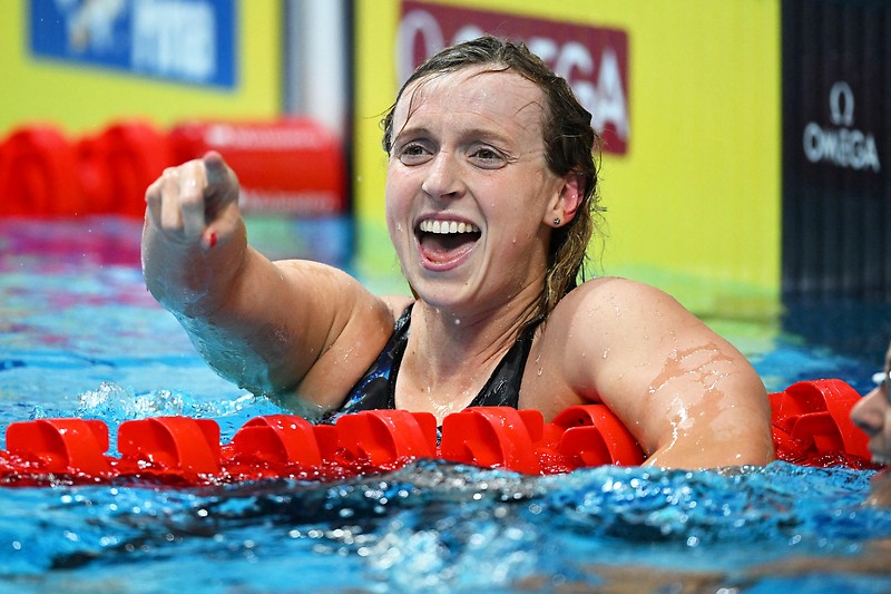 Die amerikanische Schwimmerin Katie Ledecky