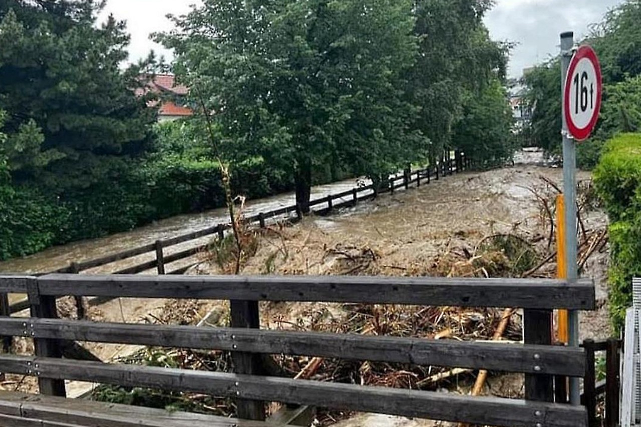 Leißnitzbach in Tamsweg, flood