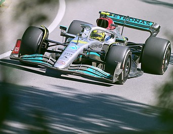 Lewis Hamilton auf der Strecke