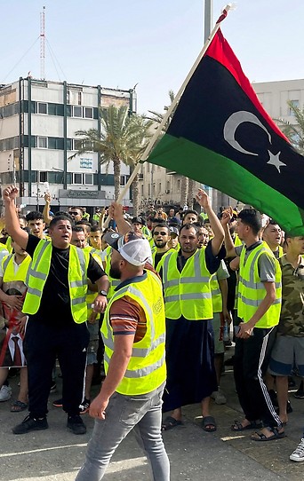 Demonstration in Tripolis
