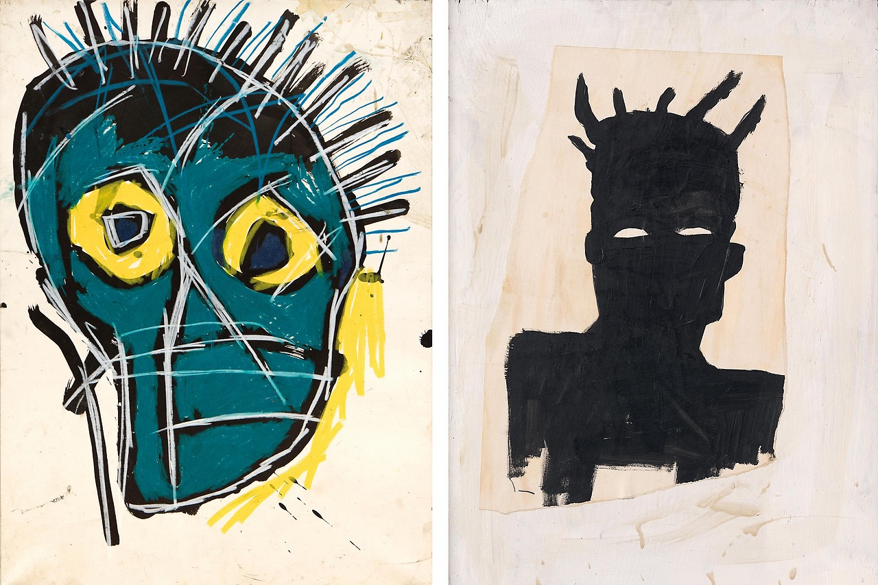 Zwei Gemalde von Basquiat 