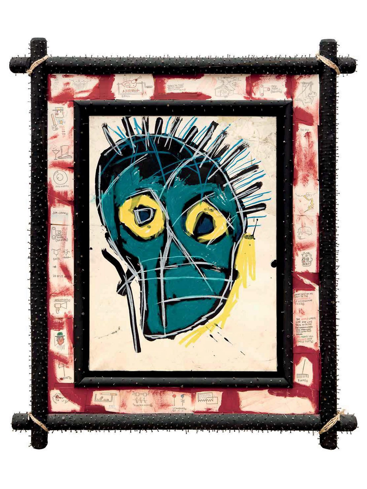 Basquiats Karte und der Rahmen eines Künstlers