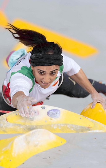 Die Iranische Sportlerin Elnaz Rekabi