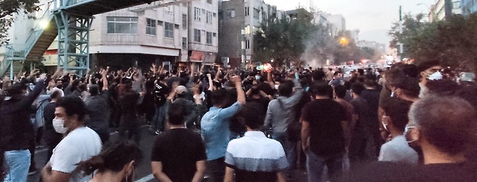 Demonstranten in Teheran