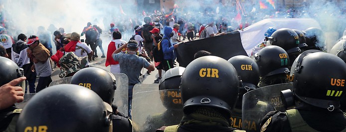Antiregierungsprotest in Lima