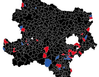 Ergebniskarte Landtagswahl Niederösterreich 2023