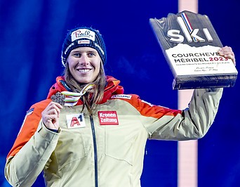 Ricarda Haaser (AUT) mit Bronzemedaille