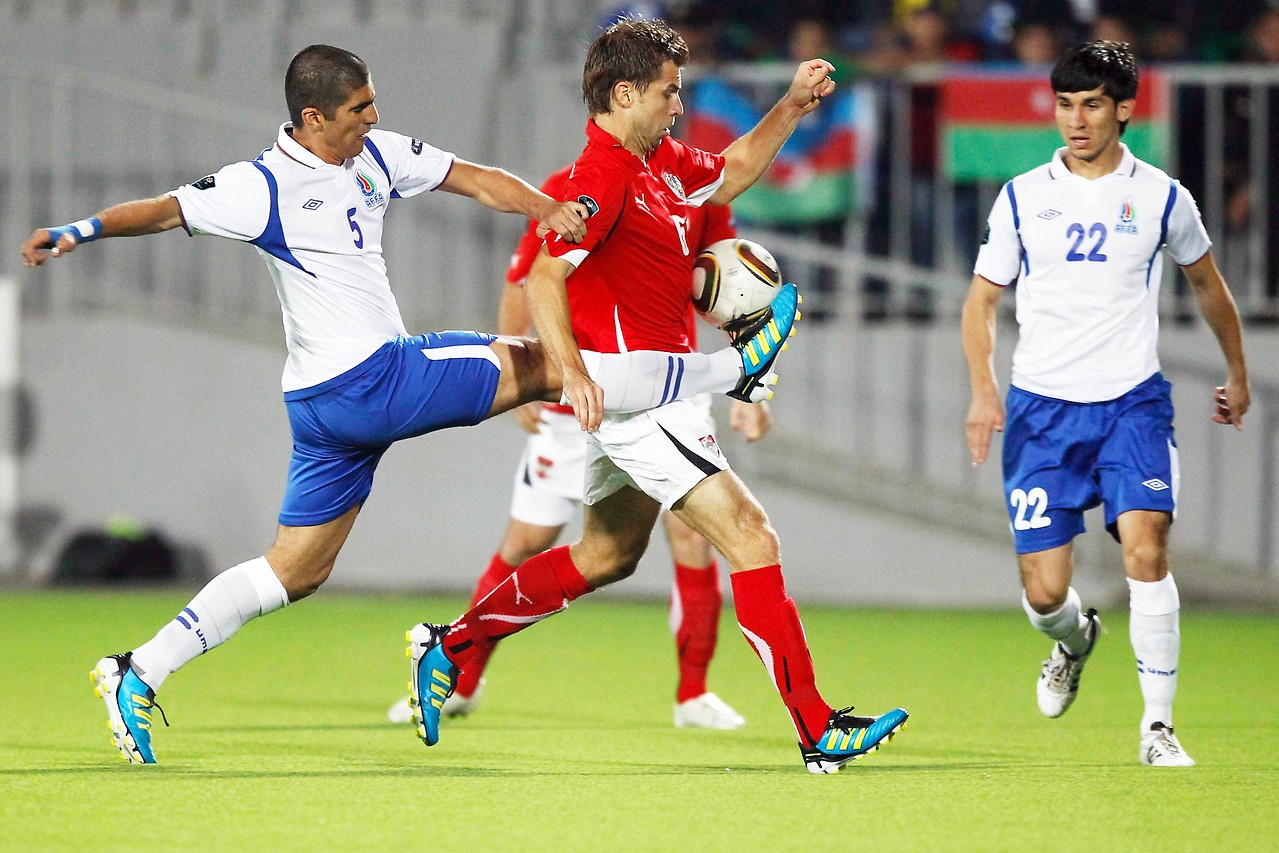 Game scene from Austria vs Azerbaijan, 2011