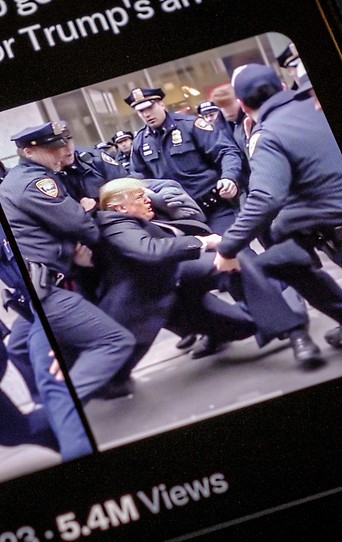 KI-generierte Bilder von Trumps Fake-Verhaftung