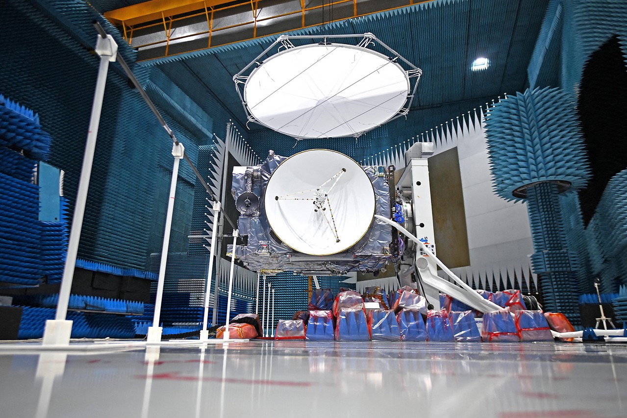 The JUICE (Jupiter Icy Moon Explorer) space probe of the European Space Agency (ESA). 