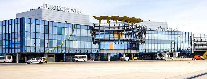 Gebäude des Flughafen Wien Schwechat