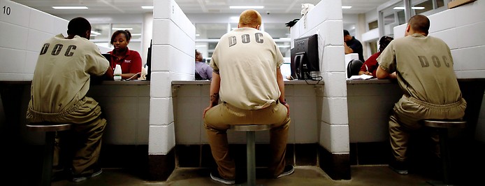 Häftlinge im Gefängnis von Cook County in Chicago 