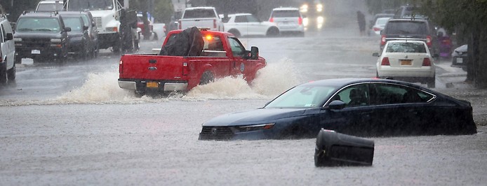 Schwere Überflutungen nach Regenfällen in New York