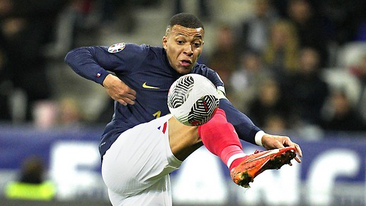 Frenchman Kylian Mbappe while playing