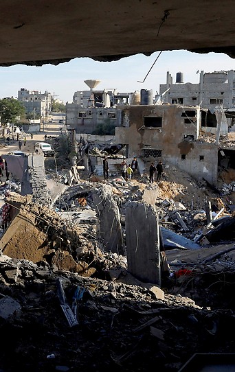 Zerstörung in Rafah, Gaza