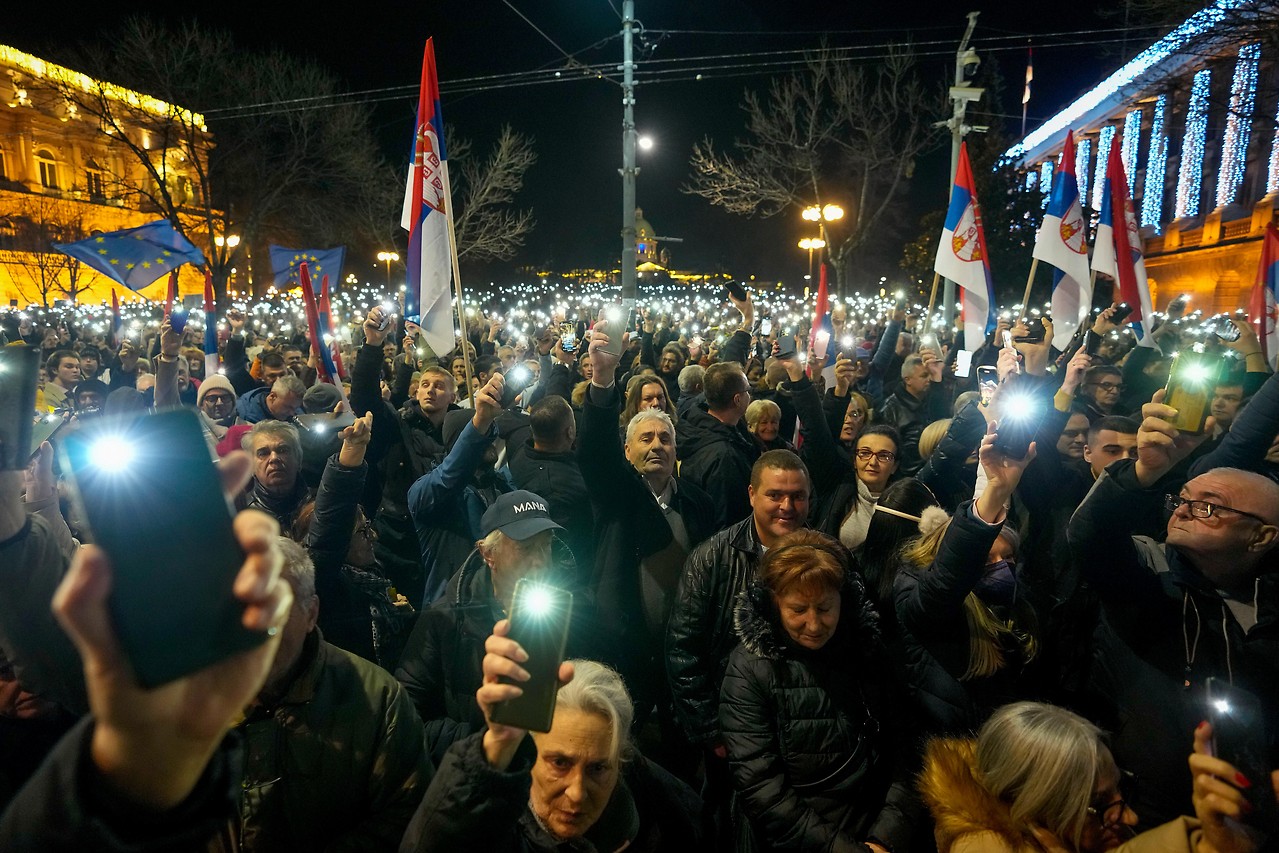 Protest in Belgrad 