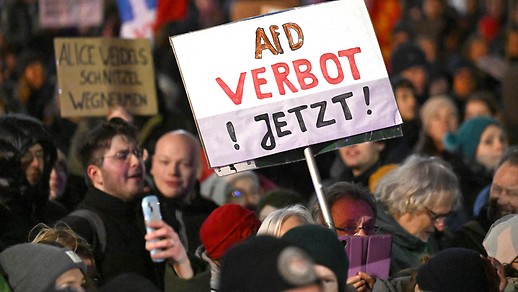Demonstrators in Essen 