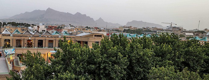 Stadtszene aus der iranischen Stadt Isfahan