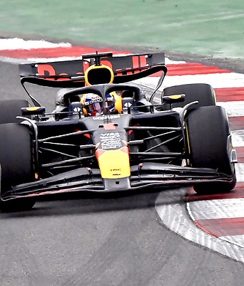 Max Verstappen (Red Bull Racing) in Action auf dem Shanghai International Circuit