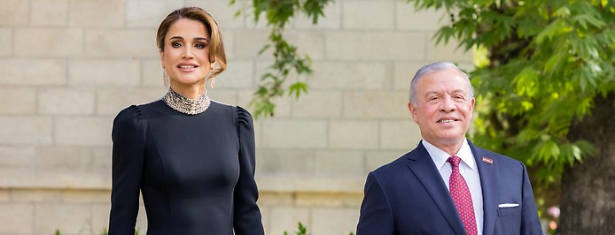 Jordaniens König Abdullah II und Königin Rania