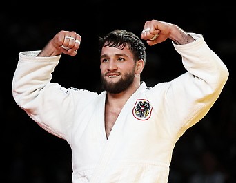 Jubel des österreichischen Judoka Shamil Borchashvili