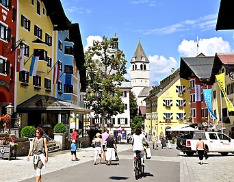 Die Innenstadt von Kitzbühel